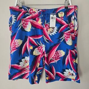 New Polo Ralph Lauren Mens XL Floral Print Swim Trunks Shorts  Outdoor Swimwear